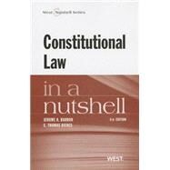 Constitutional Law in a Nutshell by Barron, Jerome A.; Dienes, C. Thomas, 9780314281944