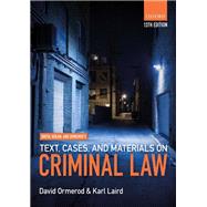 Smith, Hogan, & Ormerod's Text, Cases, & Materials on Criminal Law by Ormerod, David; Laird, Karl, 9780198831945