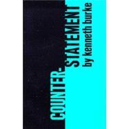 Counter-Statement by Burke, Kenneth, 9780520001961