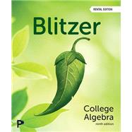 College Algebra by Blitzer, Robert F., 9780135411971