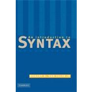 An Introduction to Syntax by Robert D. van Valin, Jr, 9780521631990