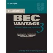 Cambridge BEC Vantage 3 Student's Book with Answers by Cambridge ESOL, 9780521671996