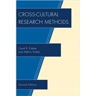 Cross-cultural Research Methods by Ember, Carol R.; Ember, Melvin, 9780759112001