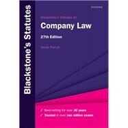 Blackstone's Statutes on Company Law by French, Derek, 9780198892007