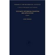 Stochastic Differential Equations and Applications by Friedman, Avner, 9780122682018