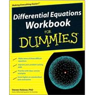 Differential Equations Workbook For Dummies by Holzner, Steven, 9780470472019