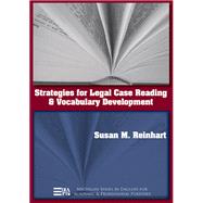 Strategies for Legal Case Reading and Vocabulary Development by Reinhart, Susan M., 9780472032020