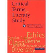 Critical Terms for Literary Study by Lentricchia, Frank, 9780226472034