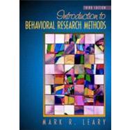 Introduction to Behavioral Research Methods by Leary, Mark R., 9780205322046