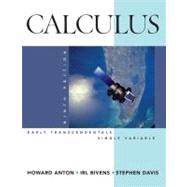 Calculus Early Transcendentals Single Variable, 9th Edition by Howard Anton (Drexel University); Irl C. Bivens; Stephen Davis (Davidson College), 9780470182048