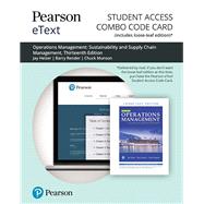 Pearson eText for Operations Management Sustainability and Supply Chain Management -- Combo Access Card by Heizer, Jay; Render, Barry; Munson, Chuck, 9780135662052