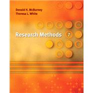 Research Methods by McBurney, Donald H.; White, Theresa L., 9780495092087
