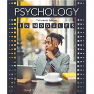 Psychology in Modules,Myers, David G.; DeWall, C....,9781319132095