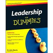 Leadership For Dummies by Marrin, John, 9780470972113