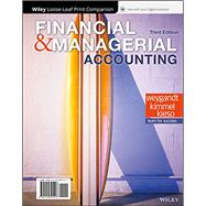 Financial & Managerial Accounting, 3e WileyPLUS +Loose-leaf by Weygandt, 9781119392132