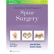 Operative Techniques in Spine Surgery by Rhee, John; Boden, Scott D, 9781975172138