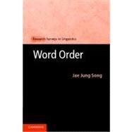 Word Order by Jae Jung Song, 9780521872140