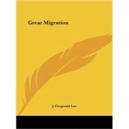 Great Migration 1932 by Lee, J. Fitzgerald, 9780766142145