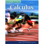 Calculus: Concepts and Applications Student Text + 6 Year Online License by Foerster, Paul, 9781465212146