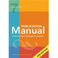 Publication Manual of the...,American Psychological...,9781433832154