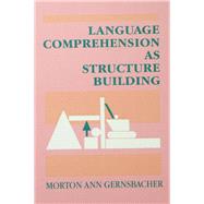 Language Comprehension As Structure Building by Morton Ann Gernsbacher, 9780203772157