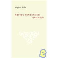 Artful Sentences by Tufte, Virginia, 9780961392185