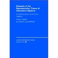 Elements of the Representation Theory of Associative Algebras by Daniel Simson , Andrzej Skowronski, 9780521882187