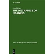 The Mechanics of Meaning by Hyder, David Jalal, 9783110172188