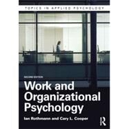 Work and Organizational Psychology by Rothmann; Ian, 9781848722194