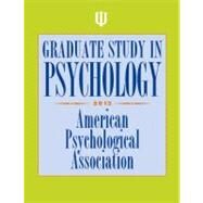 Graduate Study in Psychology 2013 by American Psychological Association, 9781433812200