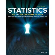 Statistics: Unlocking the Power of Data, Third Edition WileyPLUS Single-term by Robin H., Lock; Patti, Frazer; Kari Lock, Morgan; Eric F., Lock; Dennis F., Lock, 9781119682202