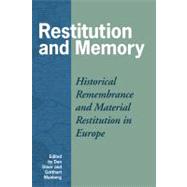 Restitution and Memory by Diner, Dan; Wunberg, Gotthard, 9781845452209