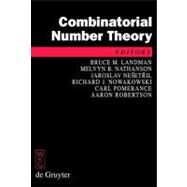 Combinatorial Number Theory by Landman, Bruce, 9783110202212