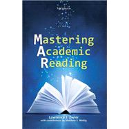 Mastering Academic Reading by Zwier, Lawrence J.; Weltig, Matthew S. (CON), 9780472032235