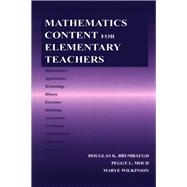 Mathematics Content for Elementary Teachers by Brumbaugh,Douglas K., 9781138442238
