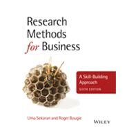 Research Methods for Business A Skill-Building Approach by Sekaran, Uma; Bougie, Roger, 9781119942252