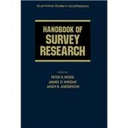Handbook of Survey Research by Peter H. Rossi, 9780125982269