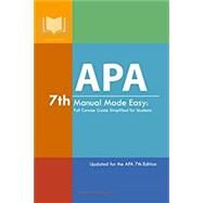 APA 7th Manual Made Easy: Full Concise Guide Simplified for Students: Updated for the APA 7th Edition by Appearance Publishers, 9798733612270