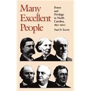 Many Excellent People by Escott, Paul D., 9780807842287