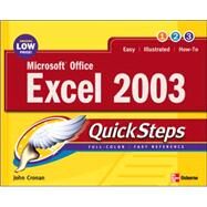 Microsoft Office Excel 2003 QuickSteps by Cronan, John, 9780072232288