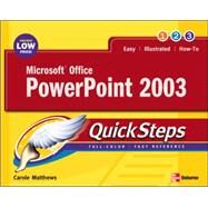 Microsoft Office PowerPoint 2003 QuickSteps by Matthews, Carole, 9780072232301