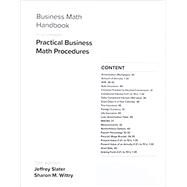 Business Math Handbook for Practical Business Math Procedures by Slater, Jeffrey; Wittry, Sharon, 9781260692303
