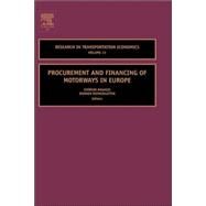 Procurement And Financing of Motorways in Europe by Ragazzi; Rothengatter, 9780762312320