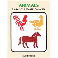 Animals Laser-Cut Plastic Stencils by Brooks, Sue, 9780486292342