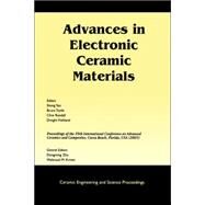 Advances in Electronic Ceramic Materials A Collection of Papers Presented at the 29th International Conference on Advanced Ceramics and Composites, Jan 23-28, 2005, Cocoa Beach, FL, Volume 26, Issue 5 by Yao, Sheng; Tuttle, Bruce A.; Randall, Clive; Viehland, Dwight; Zhu, Dongming; Kriven, Waltraud M., 9781574982350