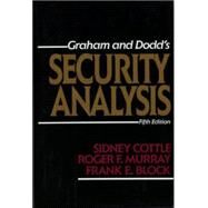 Security Analysis: Fifth Edition by Cottle, Sidney; Murray, Roger; Block, Frank, 9780070132351