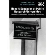 Honors Education at Public Research Universities by Lynda Coon, 9781041072362
