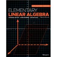 Elementary Linear Algebra, Applications Version by Anton, Howard; Rorres, Chris; Kaul, Anton, 9781119282365