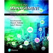 MyLab Operations Management with Pearson eText -- Access Card -- for Operations Management Processes and Supply Chains by Krajewski, Lee J.; Malhotra, Manoj K.; Ritzman, Larry P., 9780134742366