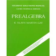 Prealgebra: Student Solutions Manual by Martin-Gay, K. Elayn, 9780132582377